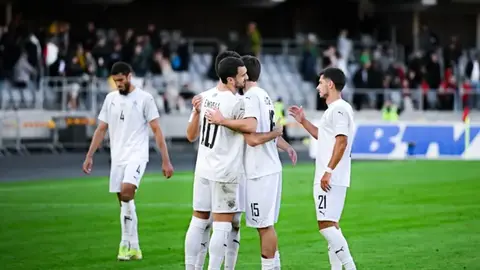 Azərbaycan və Lixtenşteyn yığmalarının futbol matçından görünüş