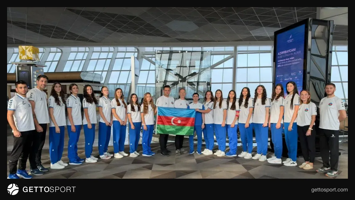 Azərbaycan 20 yaşadək voleybolçu qızların millisi avtobusla yola düşür