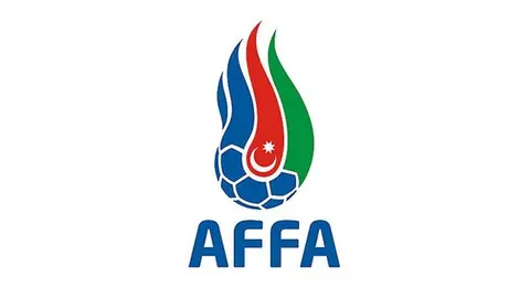 AFFA loqosu və masa arxasında rəsmi görüş