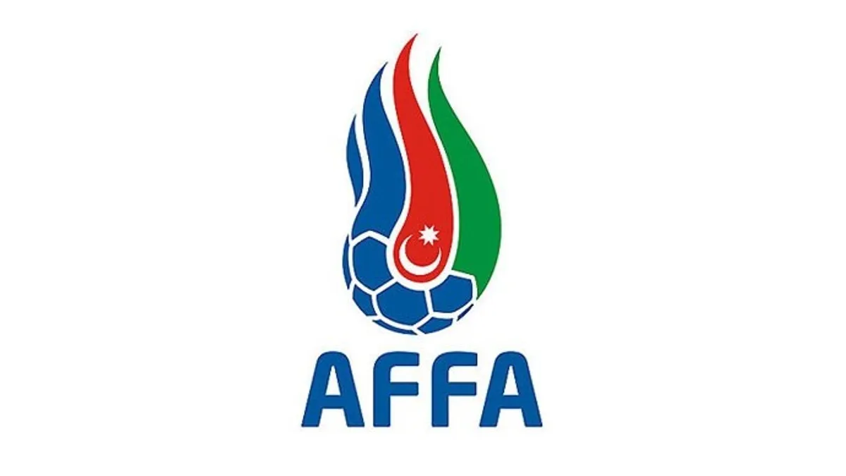 AFFA loqosu və futbol iclası masası