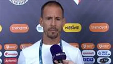 Alanyaspor teknik direktörü Joao Pereira maç sonrası konuşurken