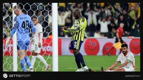 Fenerbahçe ile Alanyaspor arasında oynanan maçtan genel görüntü