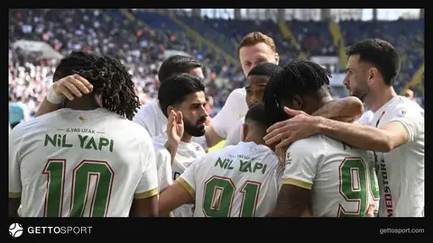 Eryaman stadionunda Gençlərbirliyi və Amedspor oyunundan ümumi görüntü