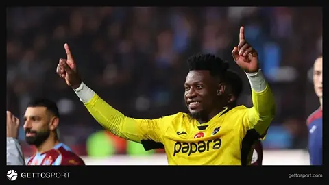 Andre Onana maç sonrası basın açıklaması yaparken
