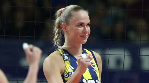 Arina Fedorovtseva Fenerbahçe Medicana formasıyla maçta
