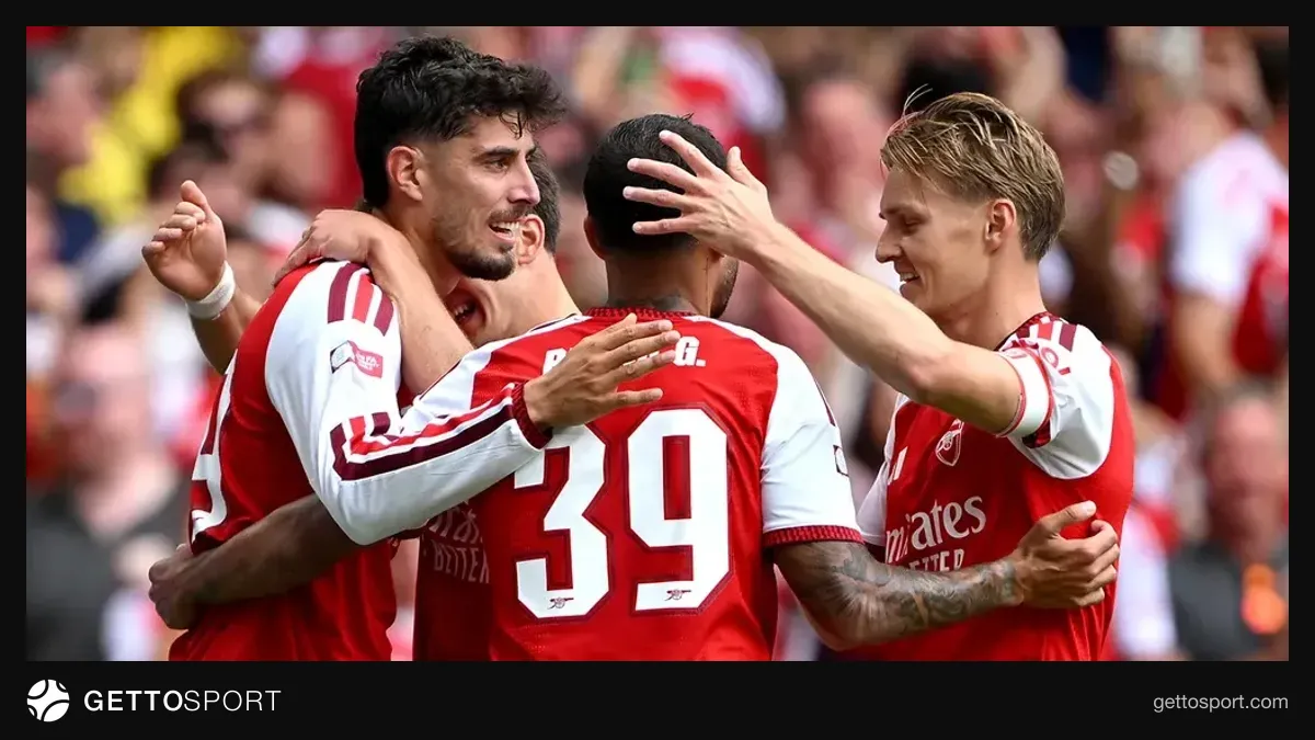 Arsenal futbolçuları Çempionlar Liqası matçında