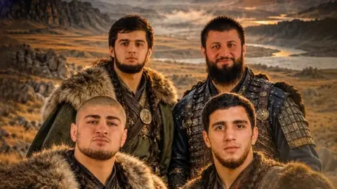 Arseniy Djioyev xalçada rəqiblə mübarizə aparır