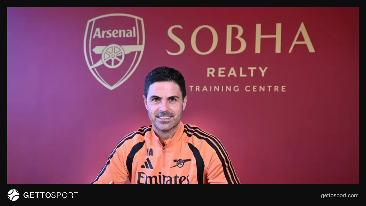 Mikel Arteta mətbuat konfransında danışır