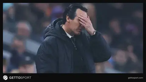 Aston Villa antrenmanda takım ve teknik direktör Unai Emery