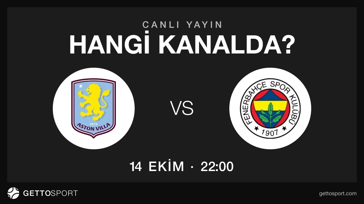 Aston Villa - Fenerbahçe maçının yayın kanalları