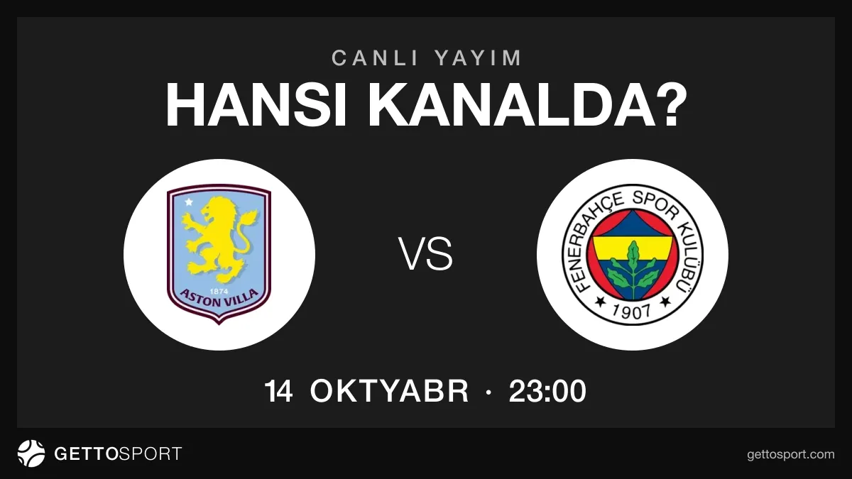 Aston Villa – Fənərbaxça oyununun yayım kanalları