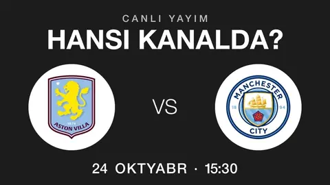Aston Villa – Mançester Siti oyununun yayım kanalları