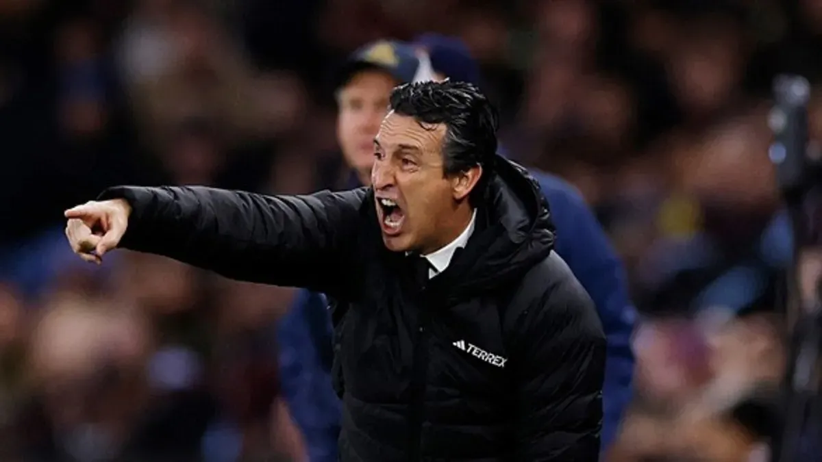 Aston Villa futbolcularının sevinci