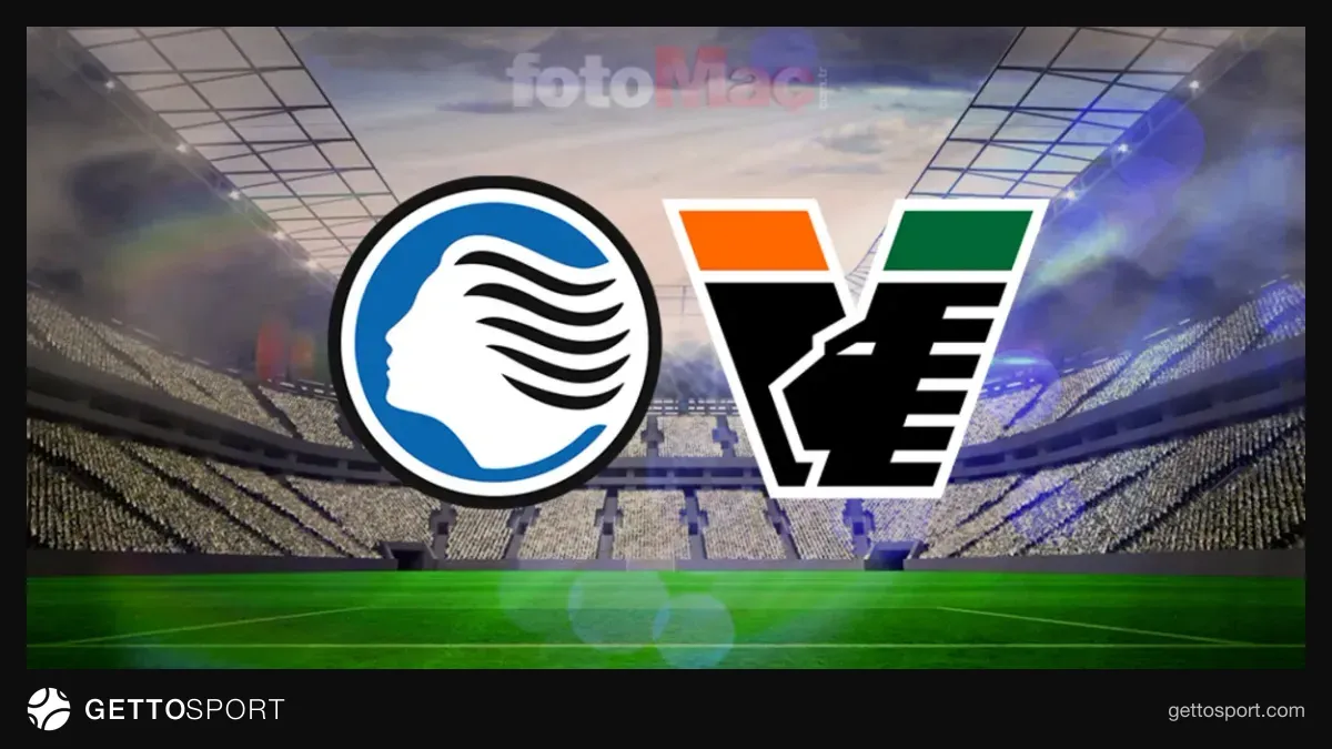 Atalanta forması giymiş futbolcular ve stadyum önünden görüntü