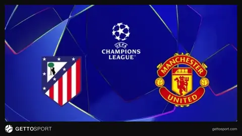 Atletiko Madrid oyunçuları sevinir, Mançester Yunayted müdafiədə