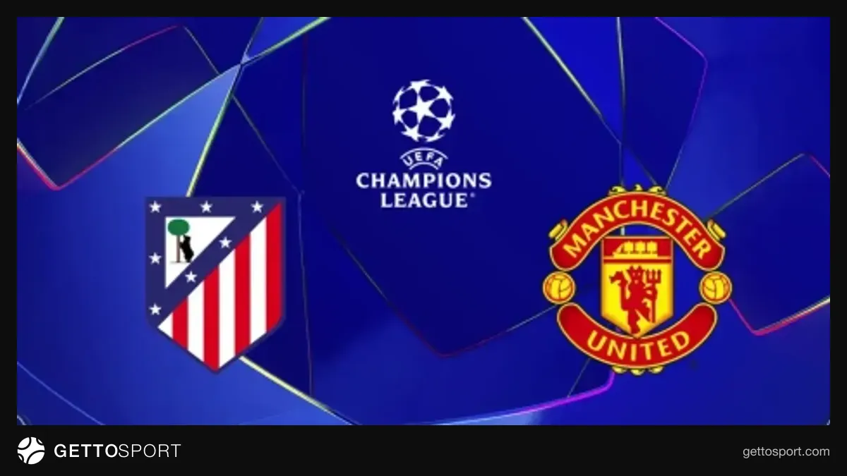 Atletiko Madrid oyunçuları sevinir, Mançester Yunayted müdafiədə