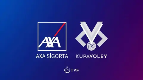 AXA Sigorta Kupa Voley kura çekimi sırasında sahnede yetkililer