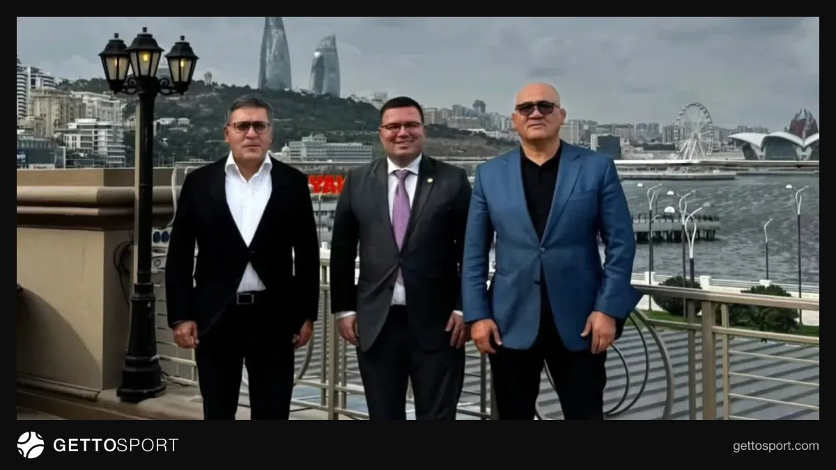 Kamran Nəbizadə, Firdovsi Umudov və Astrid Hasani görüşdə