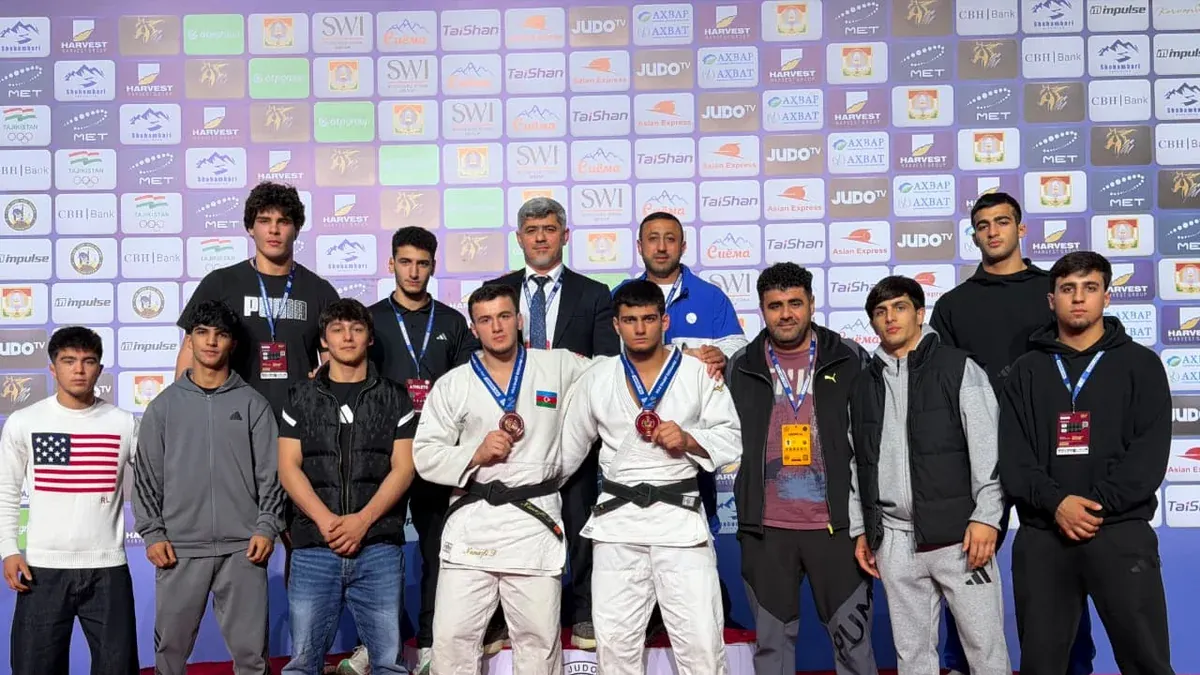 Düşənbədə cüdo turnirində medal qazanan Azərbaycan cüdoçuları