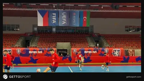 Azərbaycan futzal yığması Çexiya ilə oyunda Hala Polarka arenasında