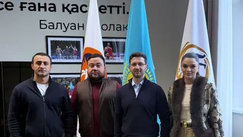 AGF nümayəndələri Qazaxıstan İdman Universitetinin güləş akademiyasında