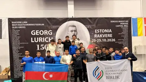 Rakvere şəhərində Georq Lurix turnirində qələbə qeyd edən Azərbaycan yeniyetmə güləşçiləri