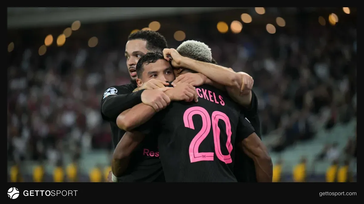 Avrokubok matçında futbolçuların qələbə sevinci