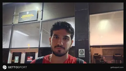 Azərbaycan millisinin oyunçu Oruc Məmmədov mətbuatdan sonra