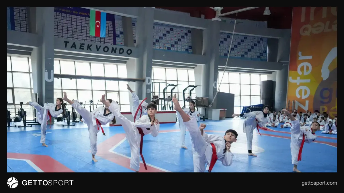 Abşeron Olimpiya İdman Kompleksində taekvondo dan imtahanı