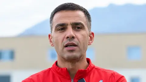 Azərbaycan U-15 komandasının oyun zamanı qələbə sevinci