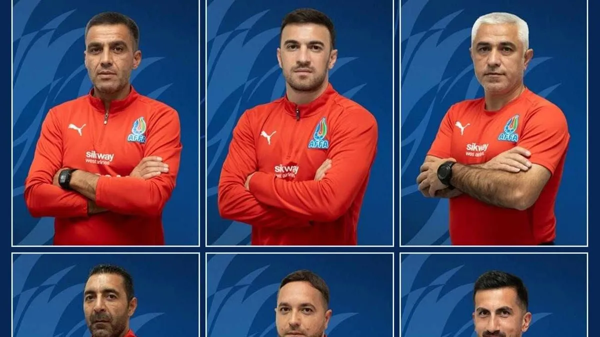 Azərbaycan U-15 millisinin məşqçi heyəti birgə