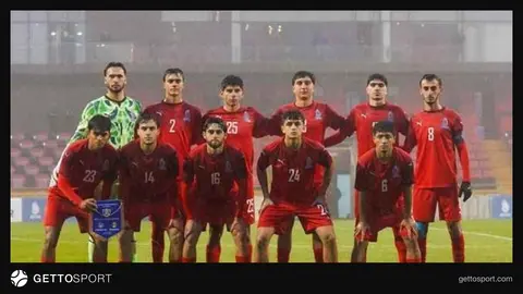 Azərbaycan U-20 komandası Qəbələ stadionunda penalti nəticəsini qeyd edir