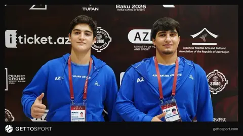 Bakı İdman Sarayında sumo üzrə dünya çempionatı — yeniyetmə idmançılar döyüşdə