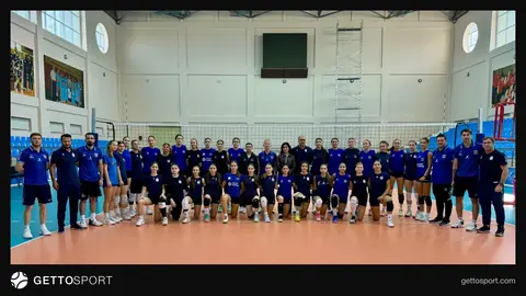 U-20 Azərbaycan qadın voleybol komandası Qubada yoxlama oyunu zamanı
