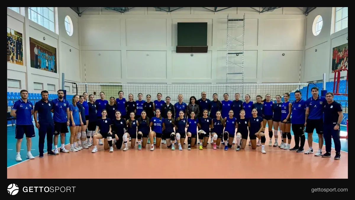 U-20 Azərbaycan qadın voleybol komandası Qubada yoxlama oyunu zamanı