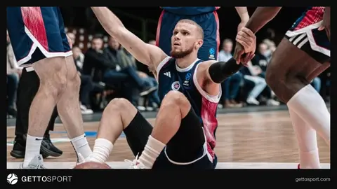 Zetra Arena'da BOSNA BH Telecom ile Bahçeşehir Koleji maçından saha görüntüsü
