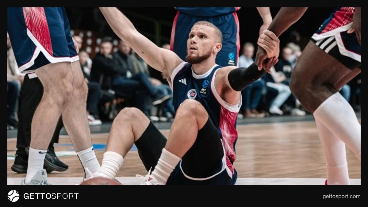 Zetra Arena'da BOSNA BH Telecom ile Bahçeşehir Koleji maçından saha görüntüsü