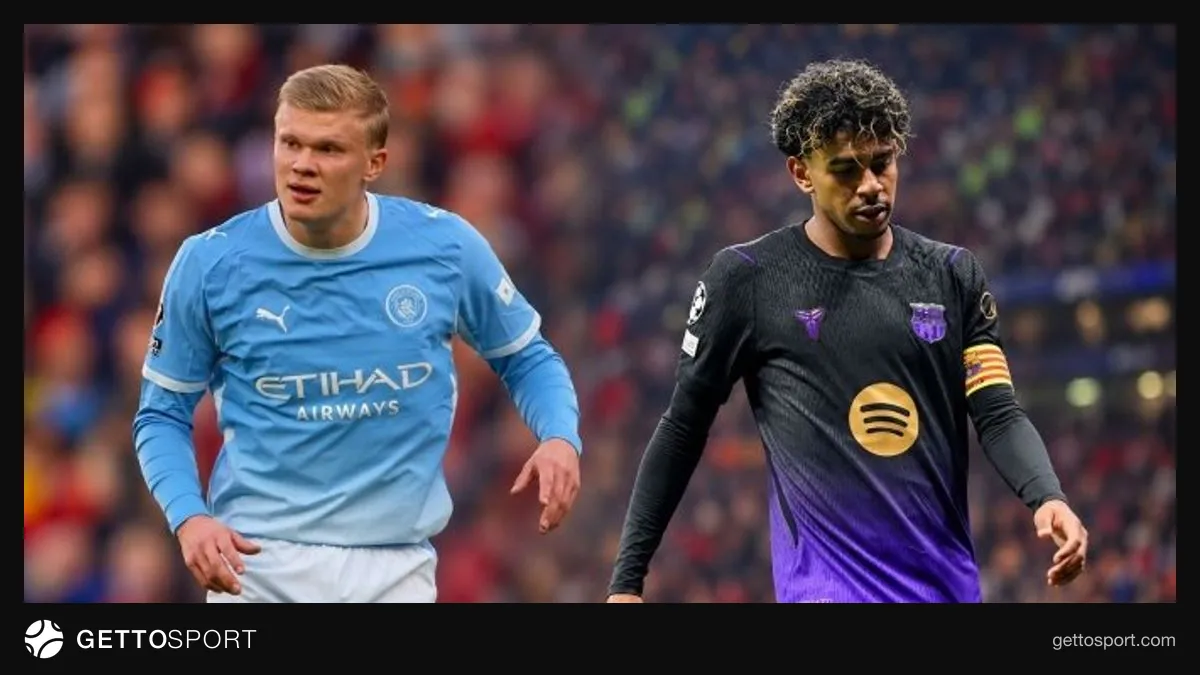 Barcelona oyuncuları kutlama yaparken; Manchester City maçı görüntüsü