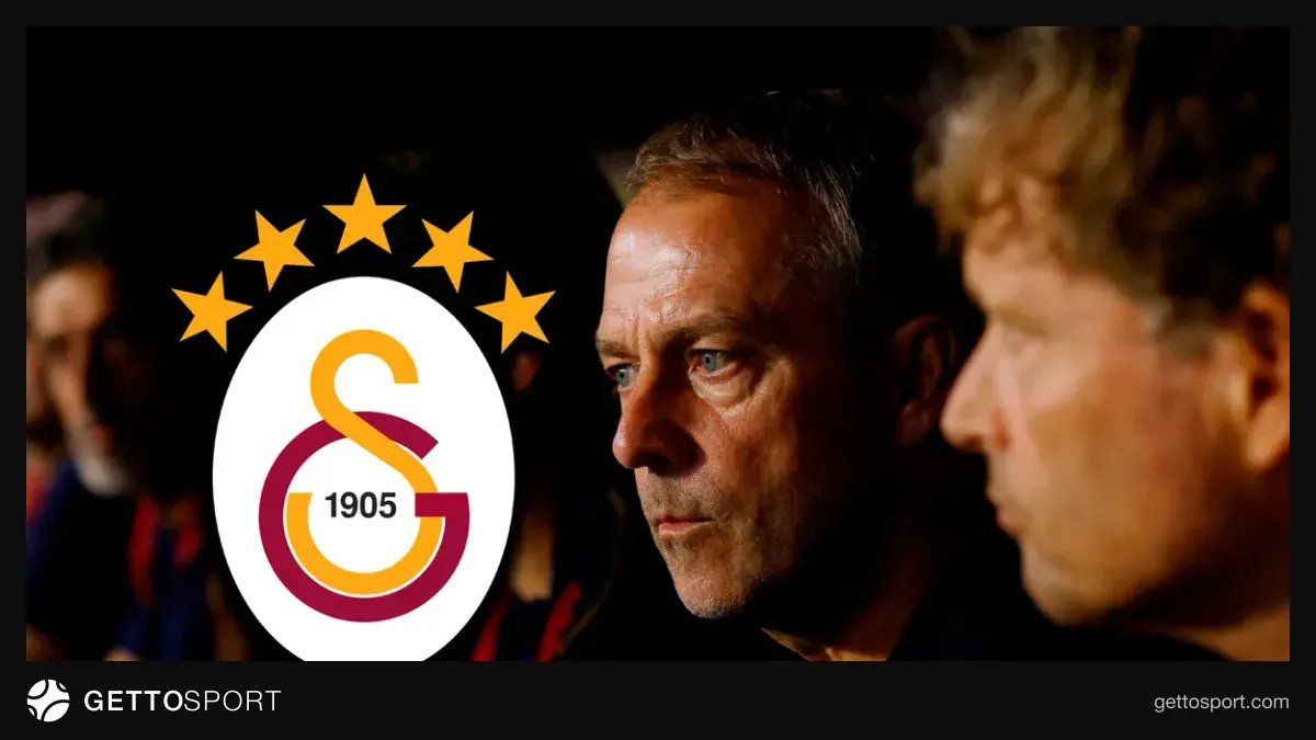 Hansi Flick oyuncularına talimat verirken, Barcelona forması