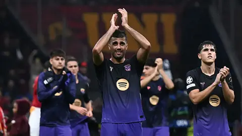 Barcelona formasıyla Lamine Yamal gol sevincinde, maç anından görüntü