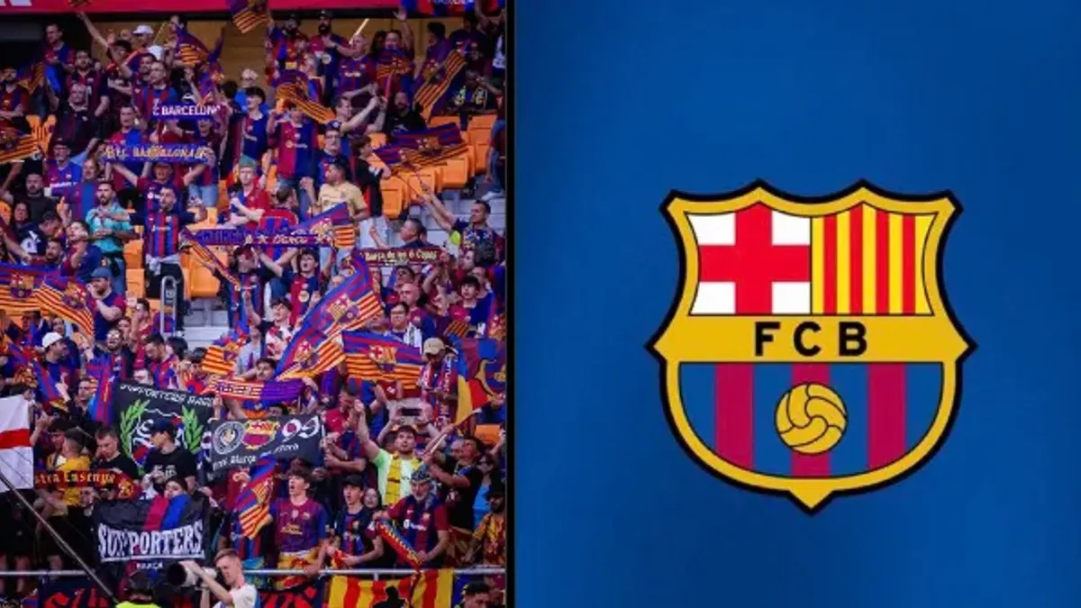 Camp Nou stadionunda Gol 1957 sektoru və azarkeşlər