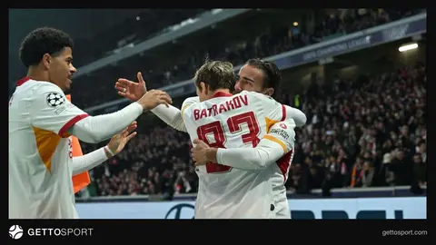 Aleksey Batrakov gol sevinci, Galatasaray formasıyla kafa vuruşu