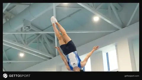 Milli Gimnastika Arenasının içərisində tamaşaçı və gimnastlar üçün hazırlanmış köməkçi zal