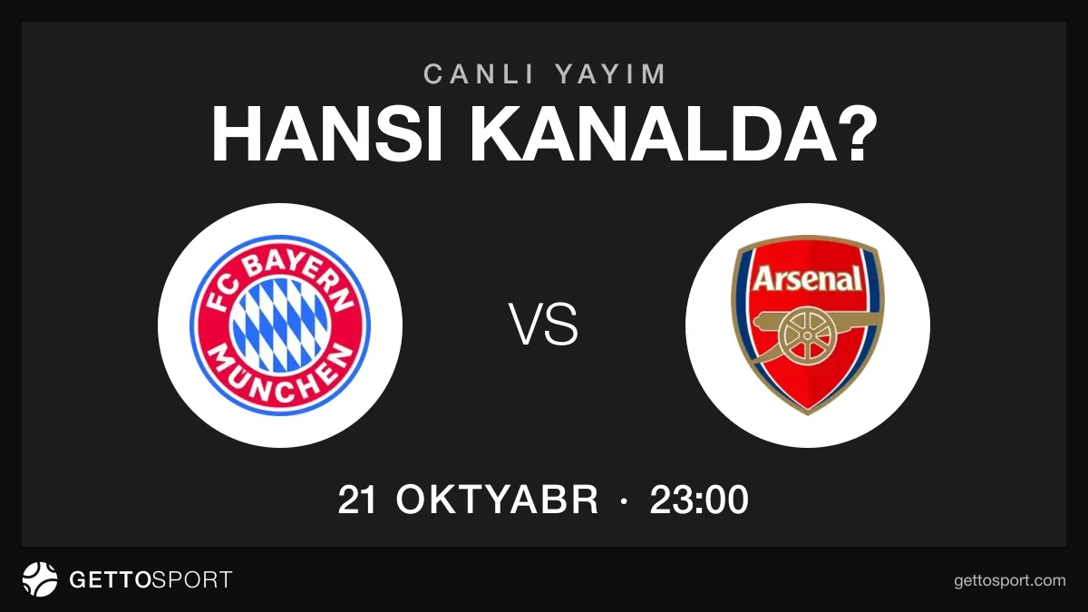 Bavariya – Arsenal oyununun yayım kanalı