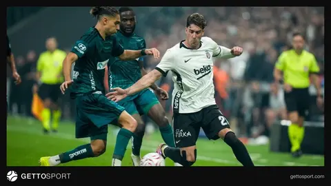 Beşiktaş maçından stadyum görüntüsü ve yayın kamerası temsilî görüntü
