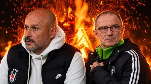 Polis ekipleri ve bariyerlerle güvenlik önlemleri alan Celtic Park dışında görüntü