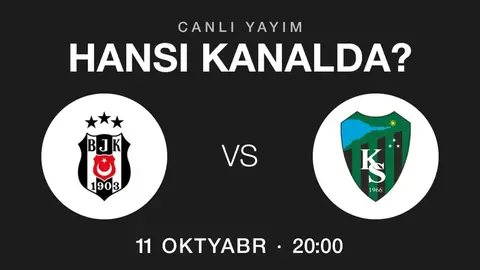 Beşiktaş – Kocaelispor oyununun yayım kanalları