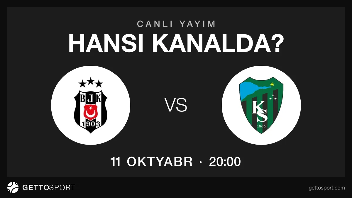 Beşiktaş – Kocaelispor oyununun yayım kanalları
