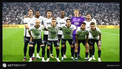 Beşiktaş oyuncuları gol sevinci ve maç anları