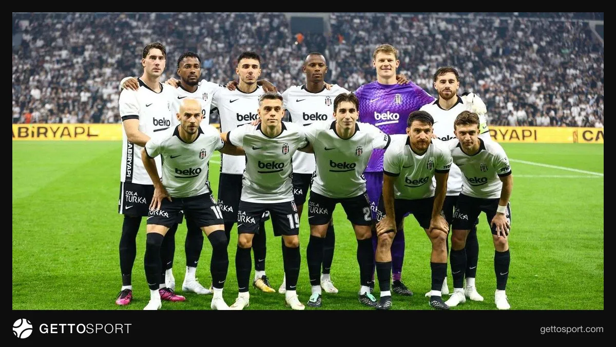 Beşiktaş oyuncuları gol sevinci ve maç anları